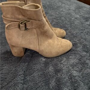 White Mountain Tan Ankle Booties